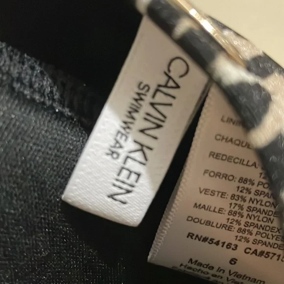 Calvin Klein animal print 1- piece bathing suit - Picture 6 of 6